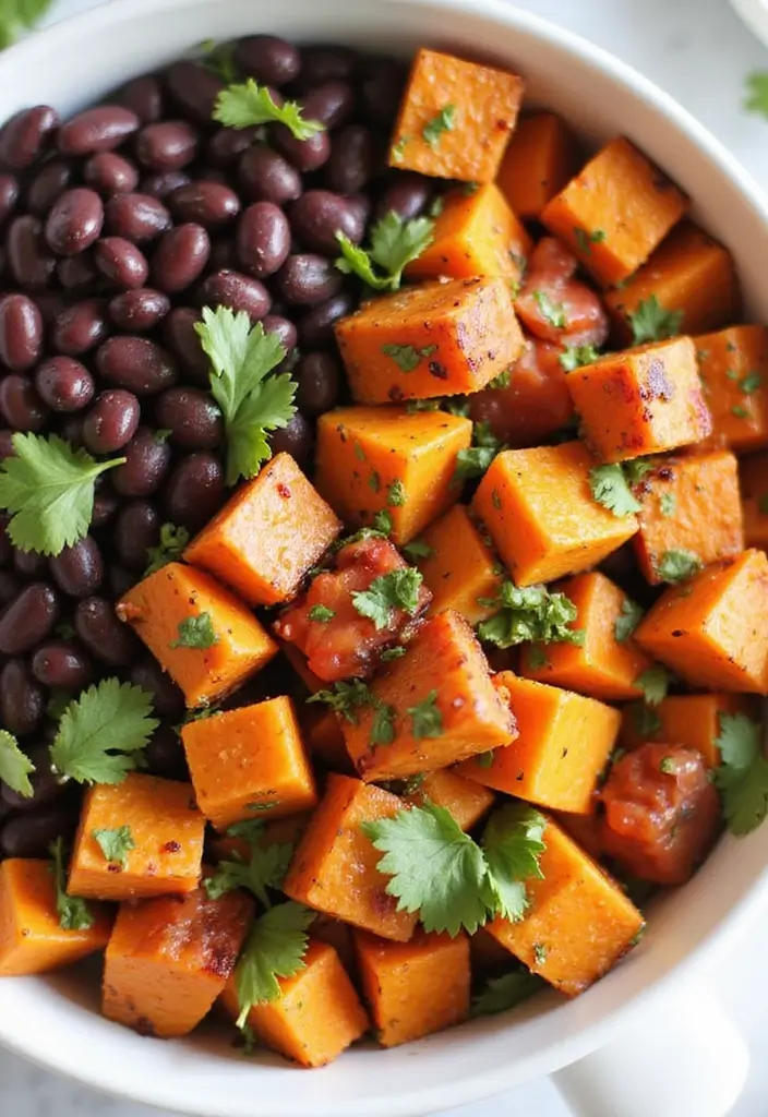 25 Lunch Box Ideas for Adults That Make Packing Easy 53 25 Lunch Box Ideas for Adults That Make Packing Easy - 9. Sweet Potato and Black Bean Bowl