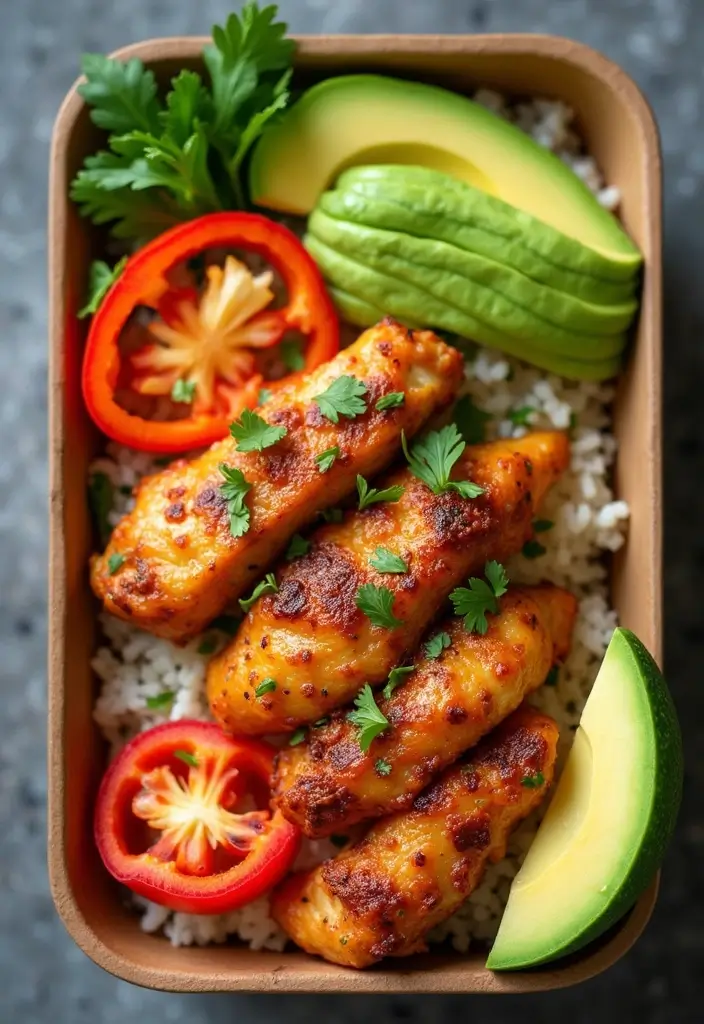 25 Lunch Box Ideas for Husband That Show You Care 141 25 Lunch Box Ideas for Husband That Show You Care - 23. Chicken Fajita Bowl