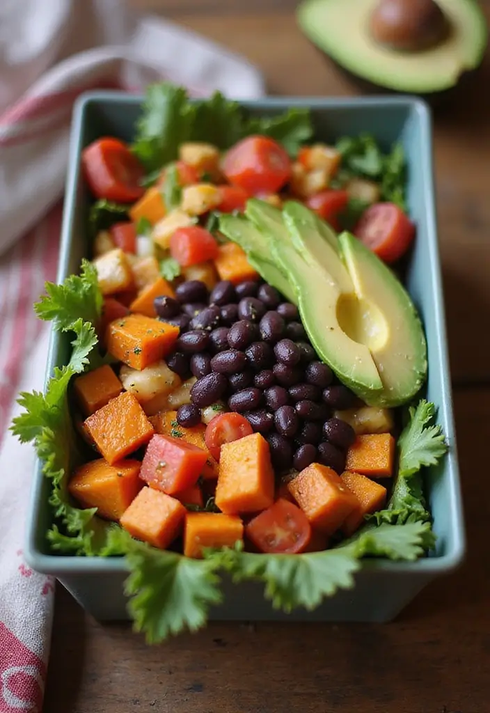 25 Lunch Box Ideas for Husband That Show You Care 29 25 Lunch Box Ideas for Husband That Show You Care - 5. Sweet Potato & Black Bean Bowl