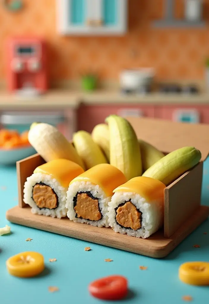 25 Lunch Box Ideas for Husband That Show You Care 34 25 Lunch Box Ideas for Husband That Show You Care - 6. Peanut Butter & Banana Sushi