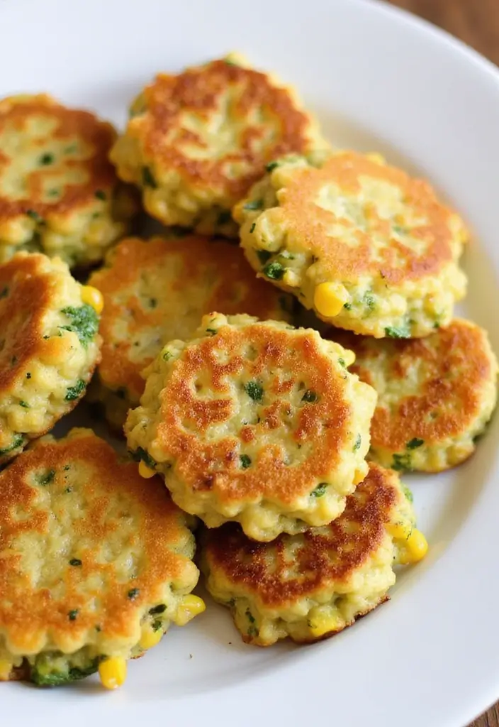 25 Lunch Ideas for 12-Month-Old Babies That Are Nutritious and Simple 83 25 Lunch Ideas for 12-Month-Old Babies That Are Nutritious and Simple - 15. Zucchini and Corn Fritters