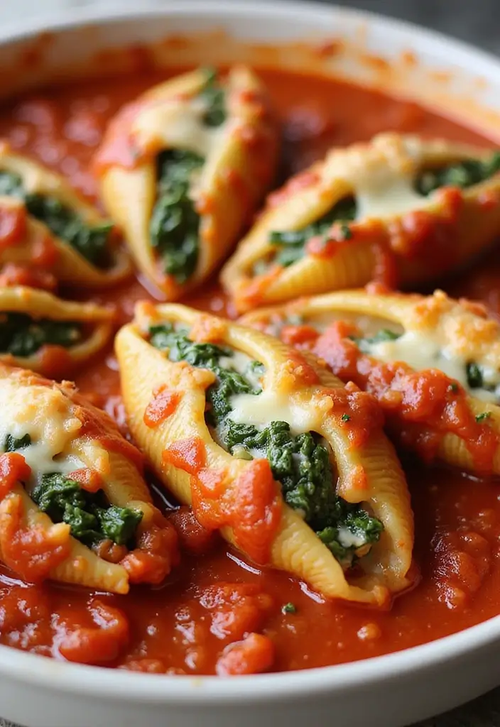 25 Lunch Ideas for 12-Month-Old Babies That Are Nutritious and Simple 90 25 Lunch Ideas for 12-Month-Old Babies That Are Nutritious and Simple - 16. Spinach and Cheese Stuffed Shells