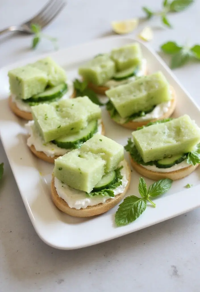 25 Lunch Ideas for 12-Month-Old Babies That Are Nutritious and Simple 111 25 Lunch Ideas for 12-Month-Old Babies That Are Nutritious and Simple - 19. Cucumber and Cream Cheese Sandwiches