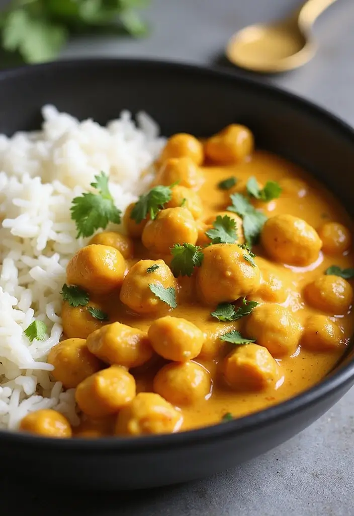 25 Lunch Ideas for 12-Month-Old Babies That Are Nutritious and Simple 128 25 Lunch Ideas for 12-Month-Old Babies That Are Nutritious and Simple - 22. Coconut Curry Chickpeas and Rice