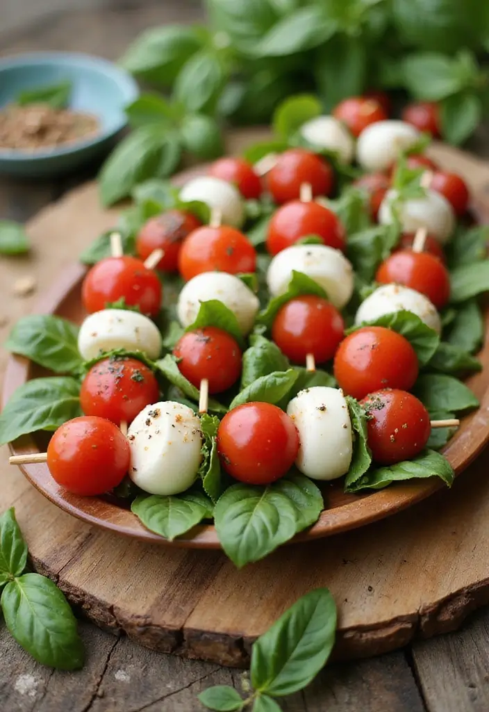 25 Lunch Ideas for Field Trips That Travel Well and Stay Fresh 101 25 Lunch Ideas for Field Trips That Travel Well and Stay Fresh - 17. Caprese Salad Skewers
