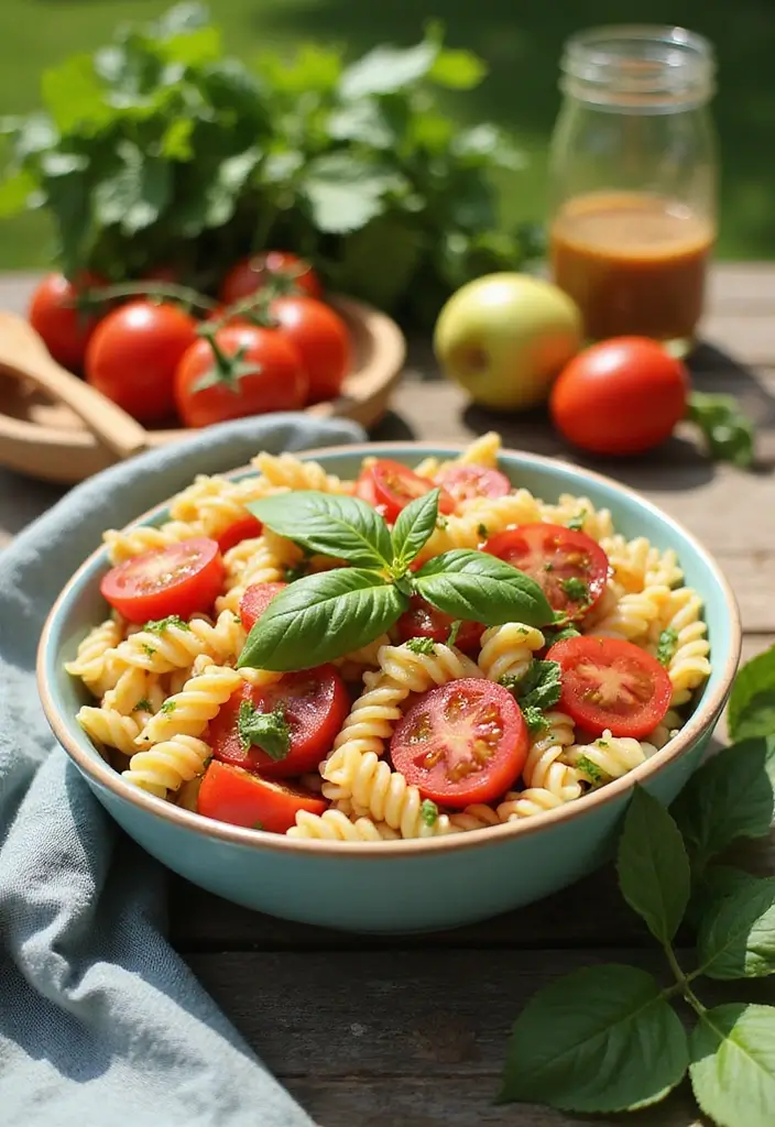 25 Lunch Ideas for Field Trips That Travel Well and Stay Fresh 120 25 Lunch Ideas for Field Trips That Travel Well and Stay Fresh - 20. Tomato Basil Pasta Salad