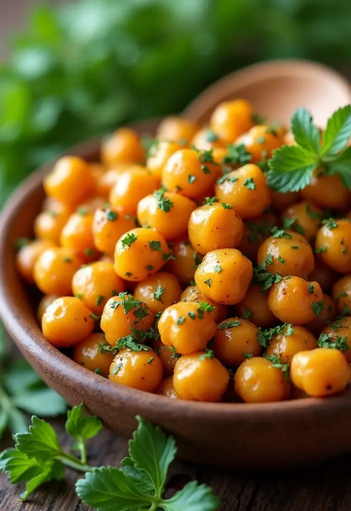 25 Lunch Ideas for Field Trips That Travel Well and Stay Fresh 127 25 Lunch Ideas for Field Trips That Travel Well and Stay Fresh - 21. Garlic and Herb Roasted Chickpeas