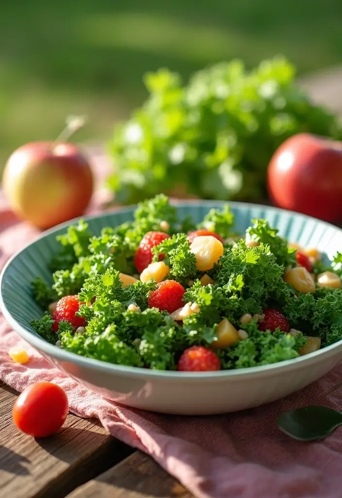 25 Lunch Ideas for Field Trips That Travel Well and Stay Fresh 139 25 Lunch Ideas for Field Trips That Travel Well and Stay Fresh - 23. Kale and Apple Salad