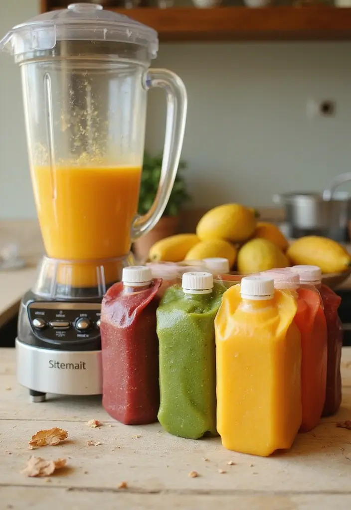 25 Lunch Ideas for Field Trips That Travel Well and Stay Fresh 51 25 Lunch Ideas for Field Trips That Travel Well and Stay Fresh - 9. Smoothie Packs
