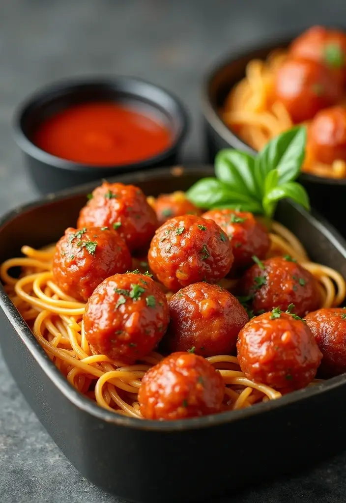 25 Lunch Ideas for Picky Eaters That Make Mealtime Fun Again 61 25 Lunch Ideas for Picky Eaters That Make Mealtime Fun Again - 11. Spaghetti and Meatballs