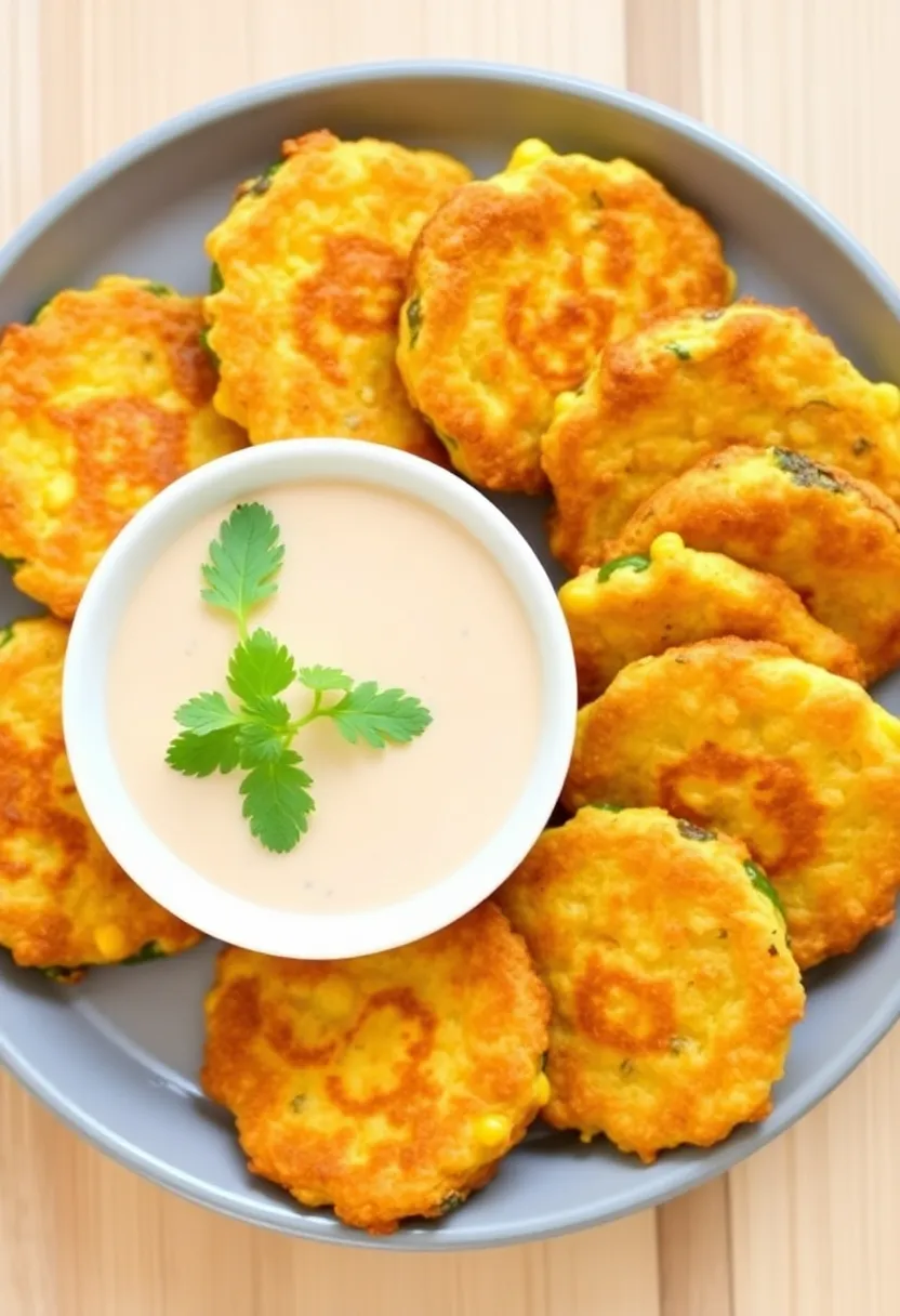 25 Lunch Ideas for a Crowd That Are Easy to Serve and Delicious - 14. Corn and Zucchini Fritters