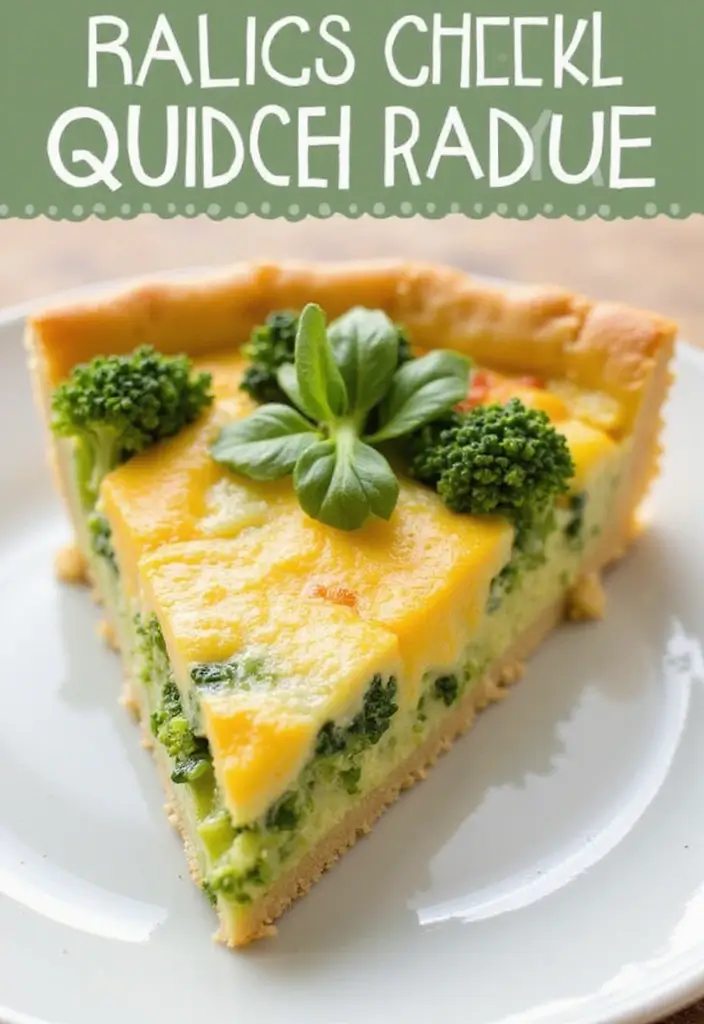 25 Lunch Ideas for a Crowd That Are Easy to Serve and Delicious - 22. Cheesy Broccoli Quiche