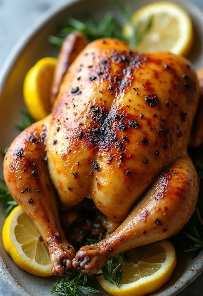 25 Lunch Ideas for a Crowd That Are Easy to Serve and Delicious - 23. Lemon Garlic Roast Chicken