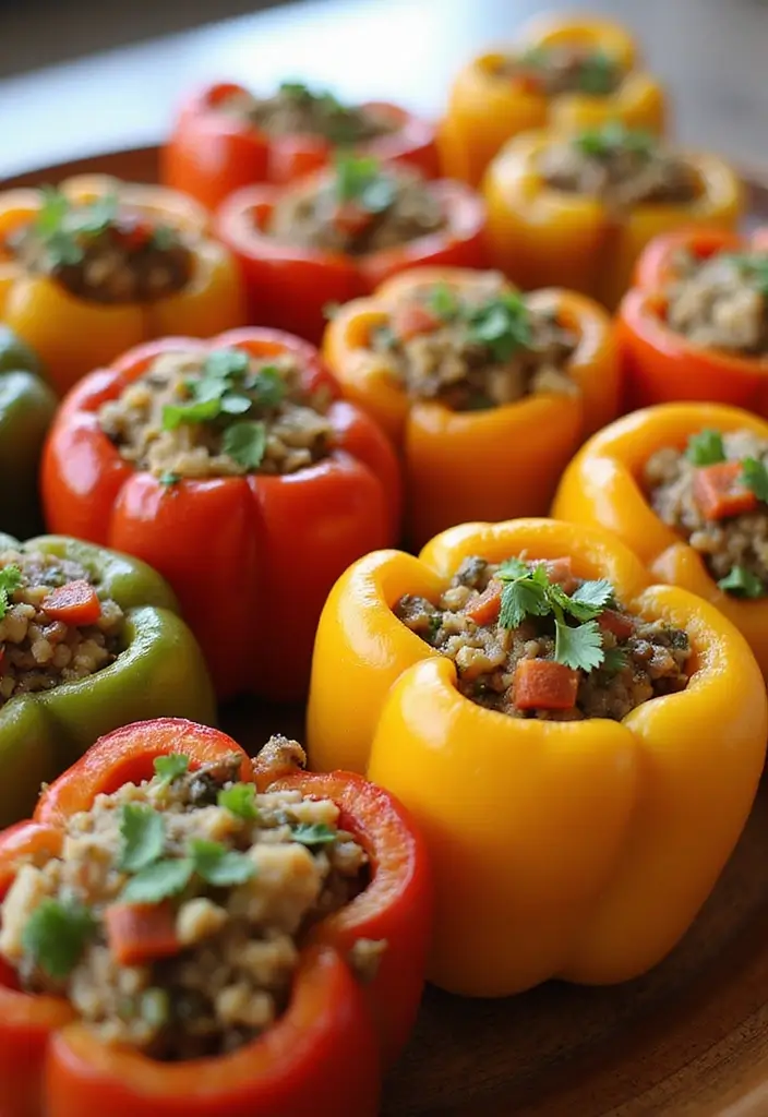 25 Lunch Ideas for a Crowd That Are Easy to Serve and Delicious - 24. Stuffed Peppers