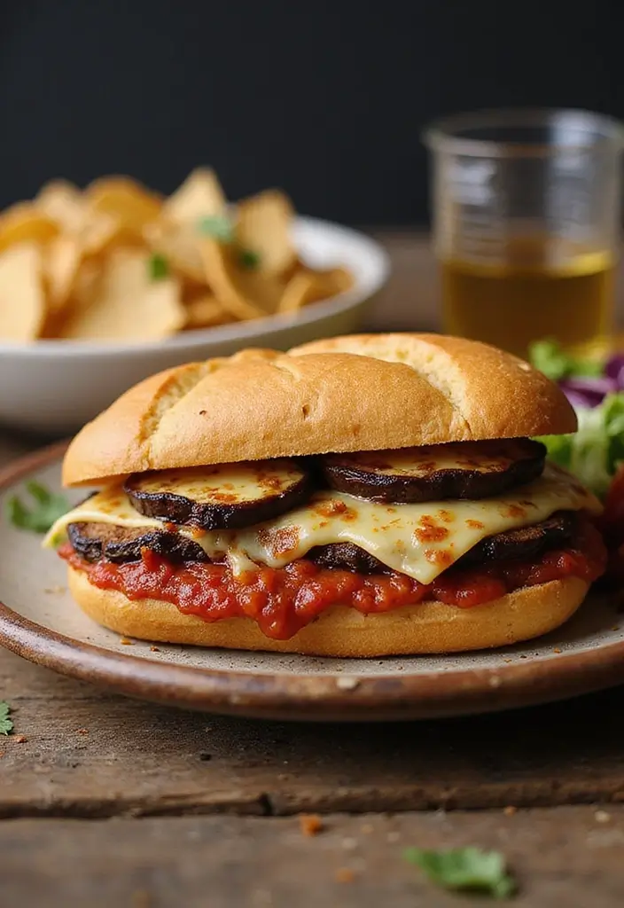 25 Lunch Sandwich Ideas for Work That Go Beyond the Basics 69 25 Lunch Sandwich Ideas for Work That Go Beyond the Basics - 11. Eggplant Parmesan Sandwich