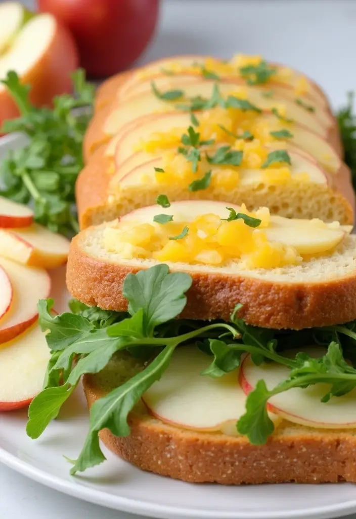 25 Lunch Sandwich Ideas for Work That Go Beyond the Basics 88 25 Lunch Sandwich Ideas for Work That Go Beyond the Basics - 14. Apple, Cheddar, and Arugula Sandwich