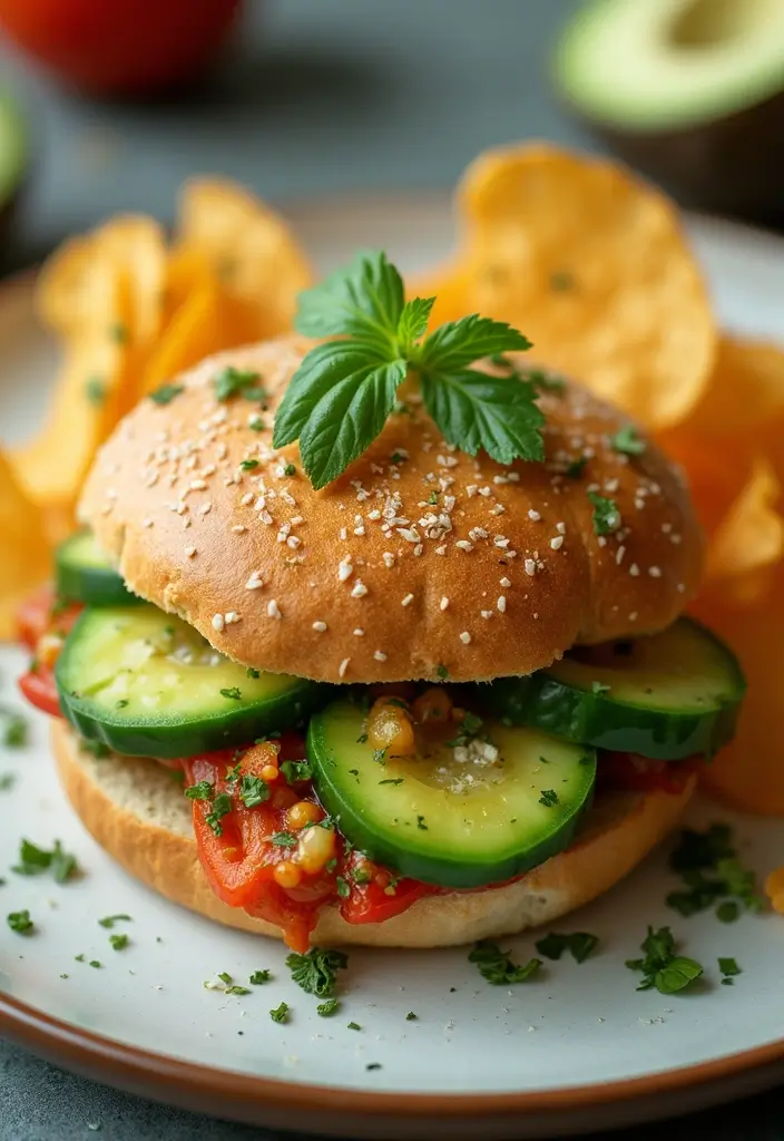 25 Lunch Sandwich Ideas for Work That Go Beyond the Basics 95 25 Lunch Sandwich Ideas for Work That Go Beyond the Basics - 15. Spicy Cucumber and Avocado Sandwich