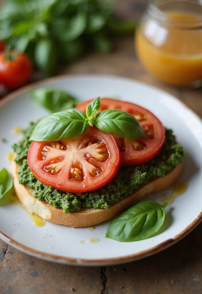 25 Lunch Sandwich Ideas for Work That Go Beyond the Basics 150 25 Lunch Sandwich Ideas for Work That Go Beyond the Basics - 24. Pesto and Tomato Sandwich