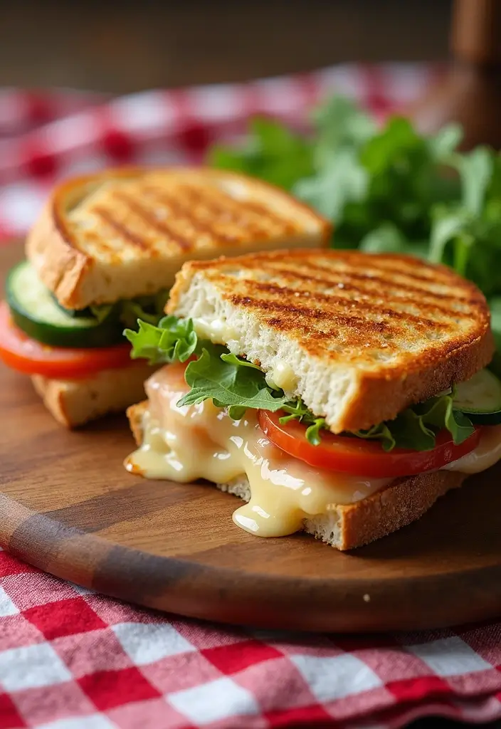 25 Lunch Sandwich Ideas for Work That Go Beyond the Basics 36 25 Lunch Sandwich Ideas for Work That Go Beyond the Basics - 6. Grilled Vegetable Panini
