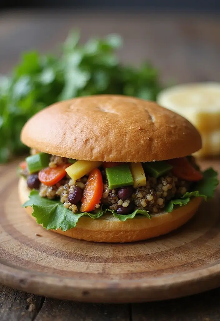 25 Lunch Sandwich Ideas for Work That Go Beyond the Basics 57 25 Lunch Sandwich Ideas for Work That Go Beyond the Basics - 9. Quinoa and Black Bean Sandwich