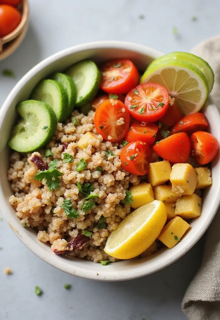 25 Non-Sandwich School Lunch Ideas for Kids That They’ll Actually Eat 1 25 Non-Sandwich School Lunch Ideas for Kids That They’ll Actually Eat - 1. Mini Quinoa & Veggie Bowls