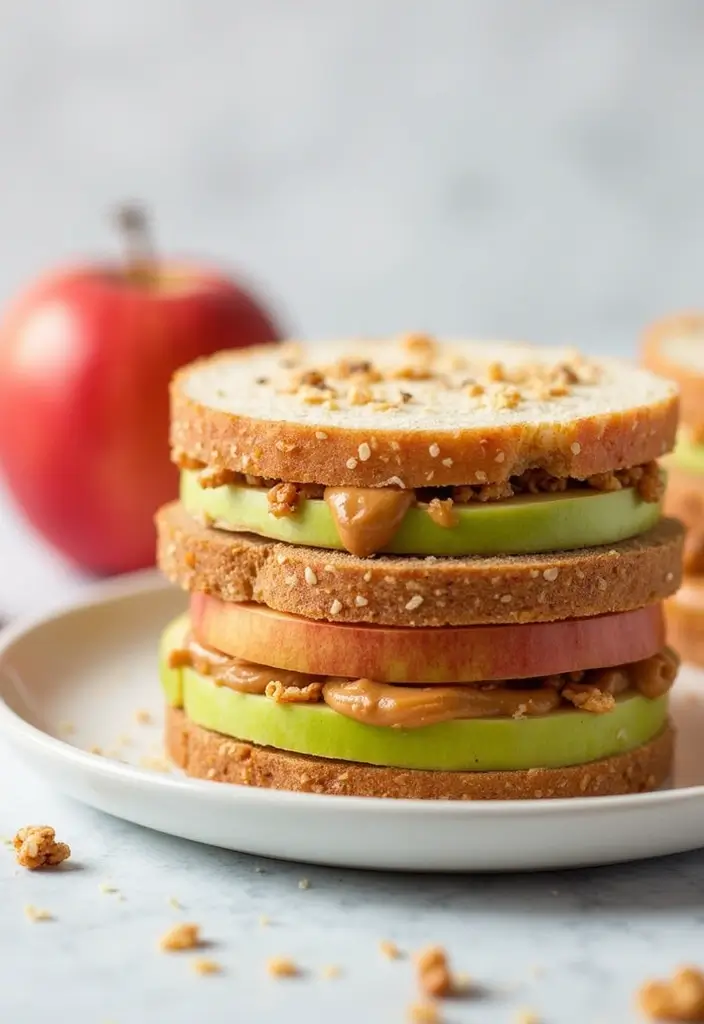 25 Non-Sandwich School Lunch Ideas for Kids That They’ll Actually Eat 80 25 Non-Sandwich School Lunch Ideas for Kids That They’ll Actually Eat - 14. Sweet and Savory Apple Sandwiches