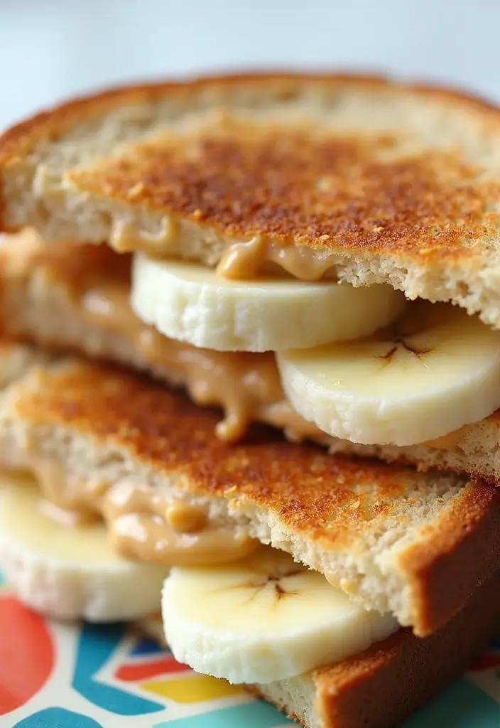 25 Packed Lunch Ideas for Work That Are Simple and Delicious 65 25 Packed Lunch Ideas for Work That Are Simple and Delicious - 11. Peanut Butter Banana Sandwich