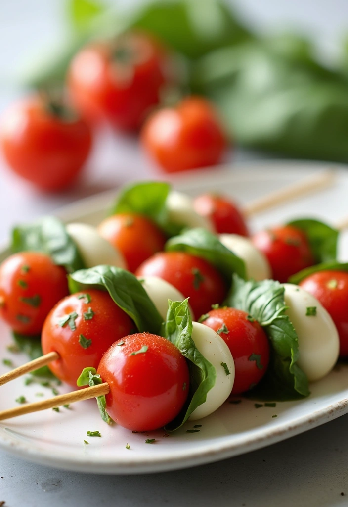 25 Packed Lunch Ideas for Work That Are Simple and Delicious 72 25 Packed Lunch Ideas for Work That Are Simple and Delicious - 12. Caprese Salad Skewers