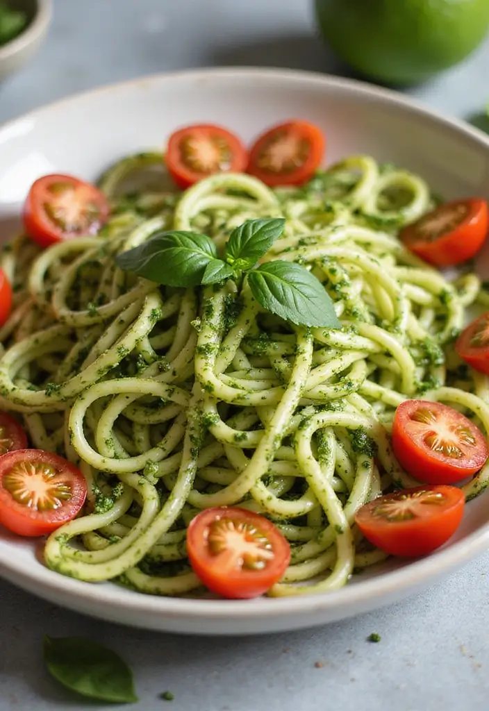 25 Packed Lunch Ideas for Work That Are Simple and Delicious 91 25 Packed Lunch Ideas for Work That Are Simple and Delicious - 15. Zucchini Noodles with Pesto