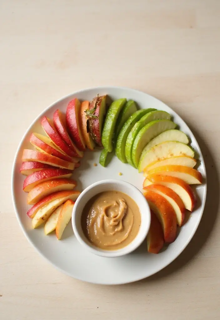 25 Packed Lunch Ideas for Work That Are Simple and Delicious 119 25 Packed Lunch Ideas for Work That Are Simple and Delicious - 19. Apple Slices with Almond Butter