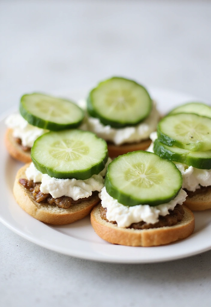 25 Packed Lunch Ideas for Work That Are Simple and Delicious 124 25 Packed Lunch Ideas for Work That Are Simple and Delicious - 20. Cucumber and Cream Cheese Sandwiches