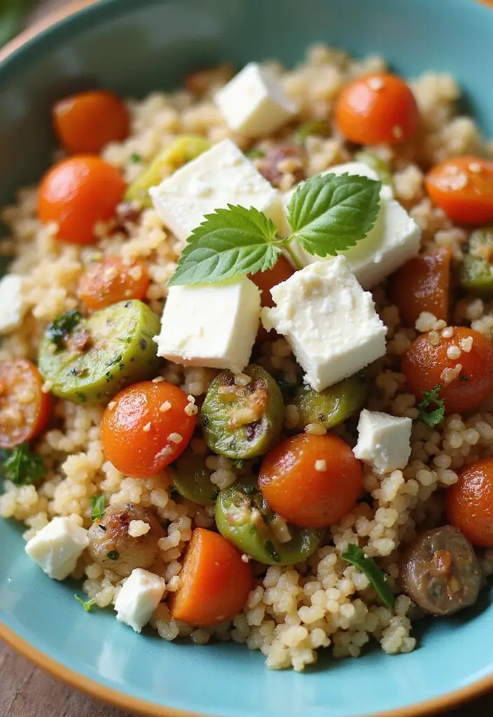 25 Packed Lunch Ideas for Work That Are Simple and Delicious 136 25 Packed Lunch Ideas for Work That Are Simple and Delicious - 22. Roasted Vegetable Couscous