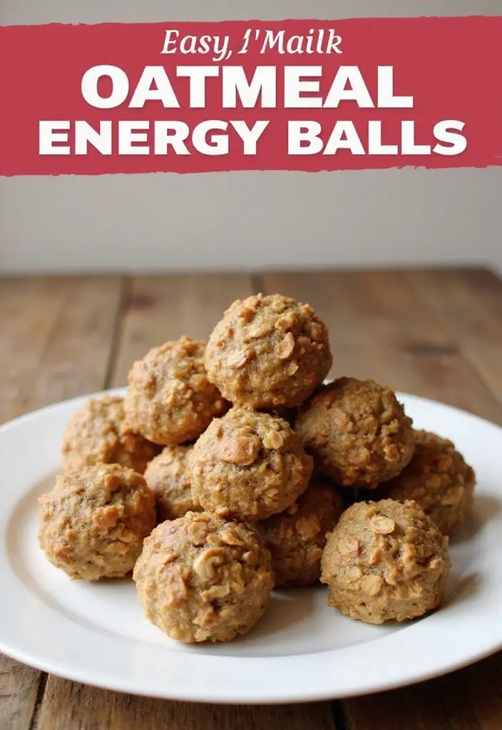25 Packed Lunch Ideas for Work That Are Simple and Delicious 143 25 Packed Lunch Ideas for Work That Are Simple and Delicious - 23. Oatmeal Energy Balls