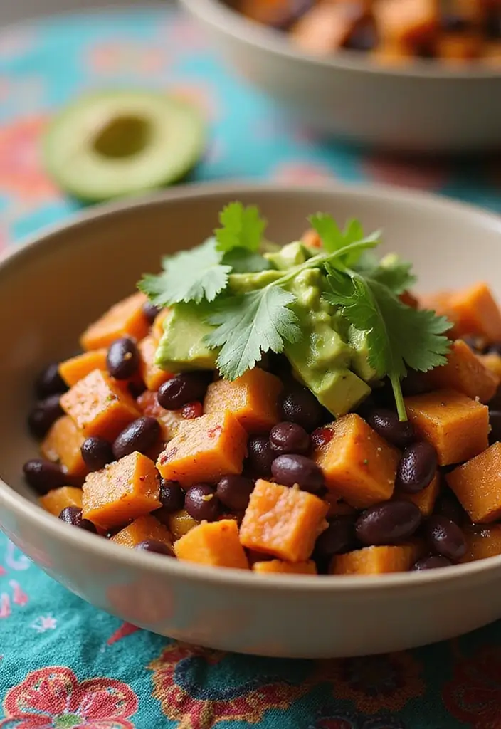 25 Packed Lunch Ideas for Work That Are Simple and Delicious 34 25 Packed Lunch Ideas for Work That Are Simple and Delicious - 6. Sweet Potato and Black Bean Bowl