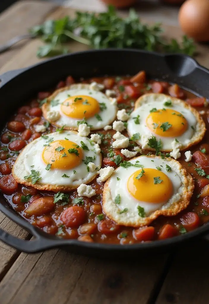 26 Healthy Lunch Ideas with Eggs That Are Protein-Rich and Easy 92 26 Healthy Lunch Ideas with Eggs That Are Protein-Rich and Easy - 16. Shakshuka with Feta