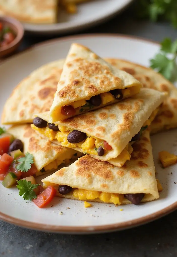 26 Healthy Lunch Ideas with Eggs That Are Protein-Rich and Easy 111 26 Healthy Lunch Ideas with Eggs That Are Protein-Rich and Easy - 19. Egg and Bean Quesadilla