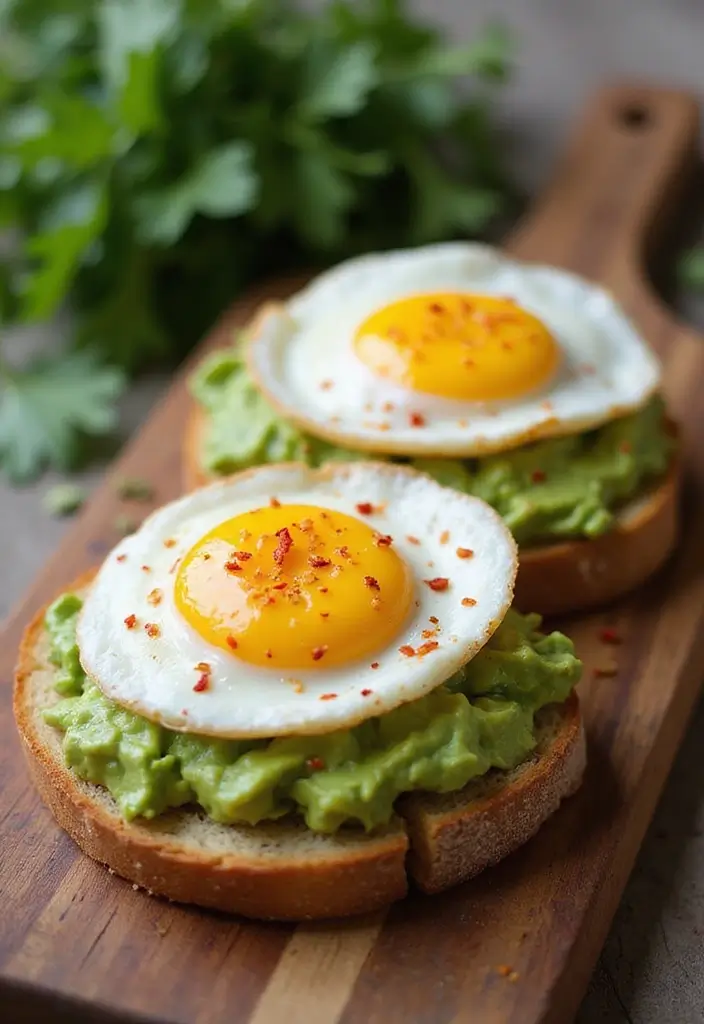 26 Healthy Lunch Ideas with Eggs That Are Protein-Rich and Easy 15 26 Healthy Lunch Ideas with Eggs That Are Protein-Rich and Easy - 3. Spicy Egg and Avocado Toast