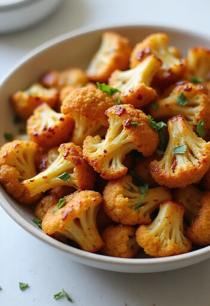 26 High Protein Lunch Box Ideas to Keep You Full Longer - 26. Sweet and Spicy Roasted Cauliflower