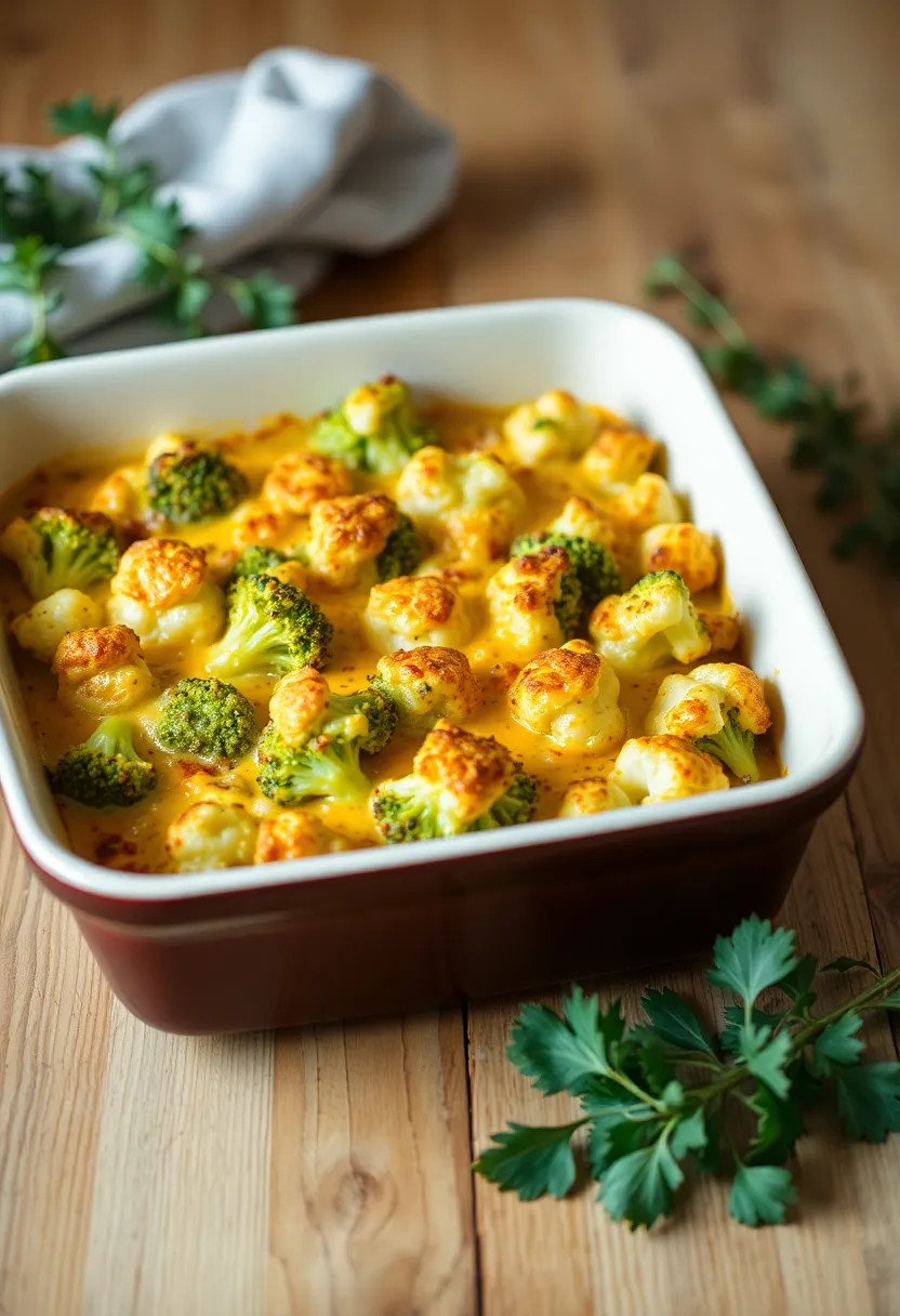 26 Low Carb Lunch Ideas for Work That Taste Delicious and Keep You Full 121 26 Low Carb Lunch Ideas for Work That Taste Delicious and Keep You Full - 19. Cheesy Broccoli and Cauliflower Casserole