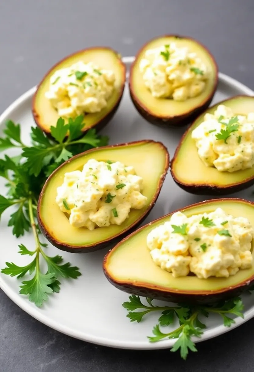 26 Low Carb Lunch Ideas for Work That Taste Delicious and Keep You Full 154 26 Low Carb Lunch Ideas for Work That Taste Delicious and Keep You Full - 24. Egg Salad Avocado Boats