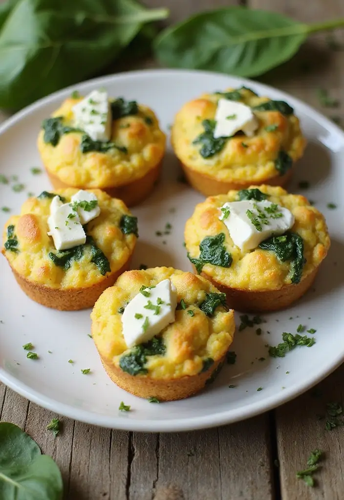 26 Low Carb Lunch Ideas for Work That Taste Delicious and Keep You Full 22 26 Low Carb Lunch Ideas for Work That Taste Delicious and Keep You Full - 4. Egg Muffins with Spinach and Feta