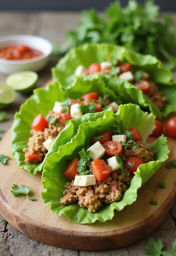 26 Low Carb Lunch Ideas for Work That Taste Delicious and Keep You Full 27 26 Low Carb Lunch Ideas for Work That Taste Delicious and Keep You Full - 5. Turkey Lettuce Wraps