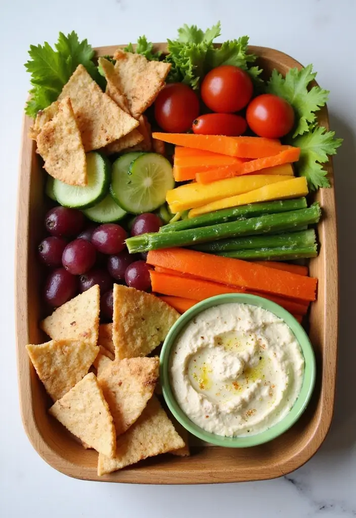 26 Lunch Ideas for Picky Eaters Adults Will Love Too 61 26 Lunch Ideas for Picky Eaters Adults Will Love Too - 11. Hummus and Veggie Snack Box