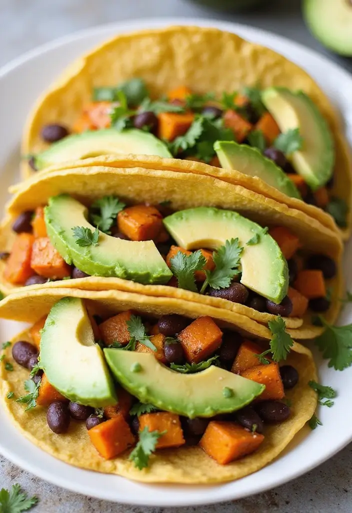 26 Lunch Ideas for Picky Eaters Adults Will Love Too 42 26 Lunch Ideas for Picky Eaters Adults Will Love Too - 8. Sweet Potato and Black Bean Tacos