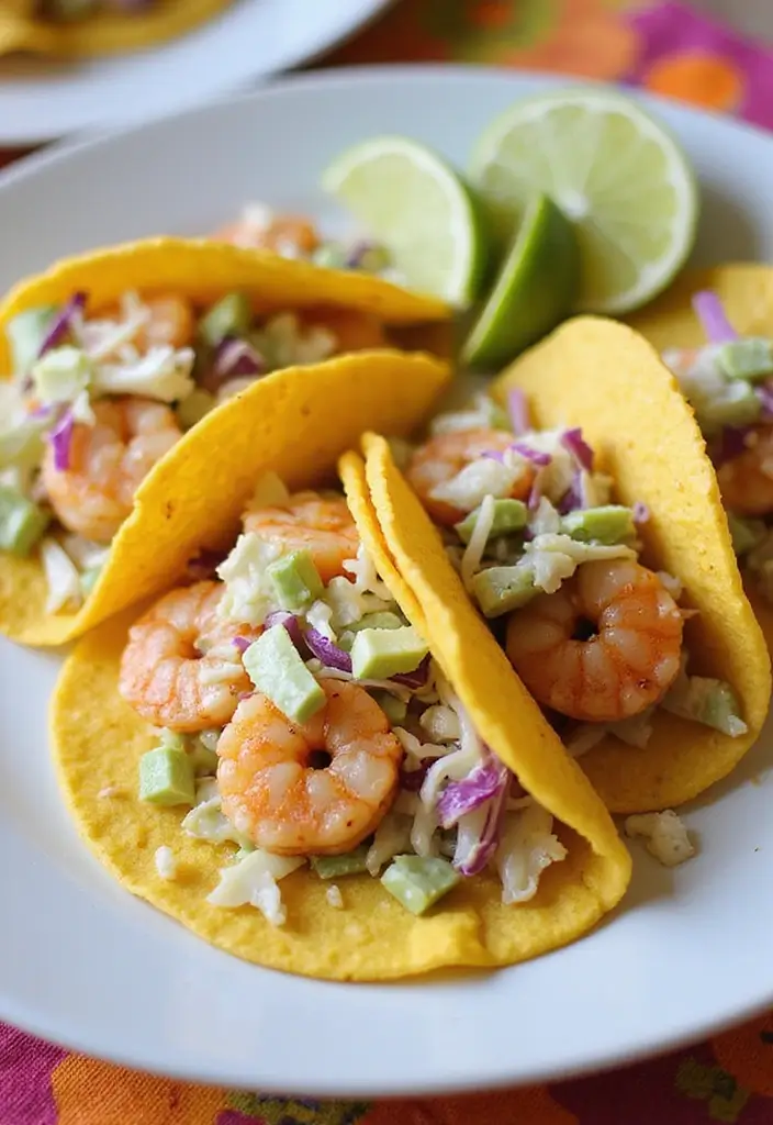 27 Healthy Hot Lunch Ideas for Work That Are Warm and Satisfying 69 27 Healthy Hot Lunch Ideas for Work That Are Warm and Satisfying - 11. Shrimp Tacos with Cabbage Slaw