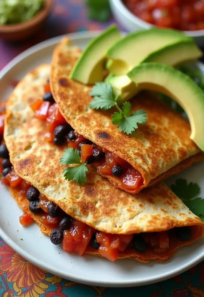 27 Healthy Hot Lunch Ideas for Work That Are Warm and Satisfying 123 27 Healthy Hot Lunch Ideas for Work That Are Warm and Satisfying - 19. Sweet Potato and Black Bean Quesadillas