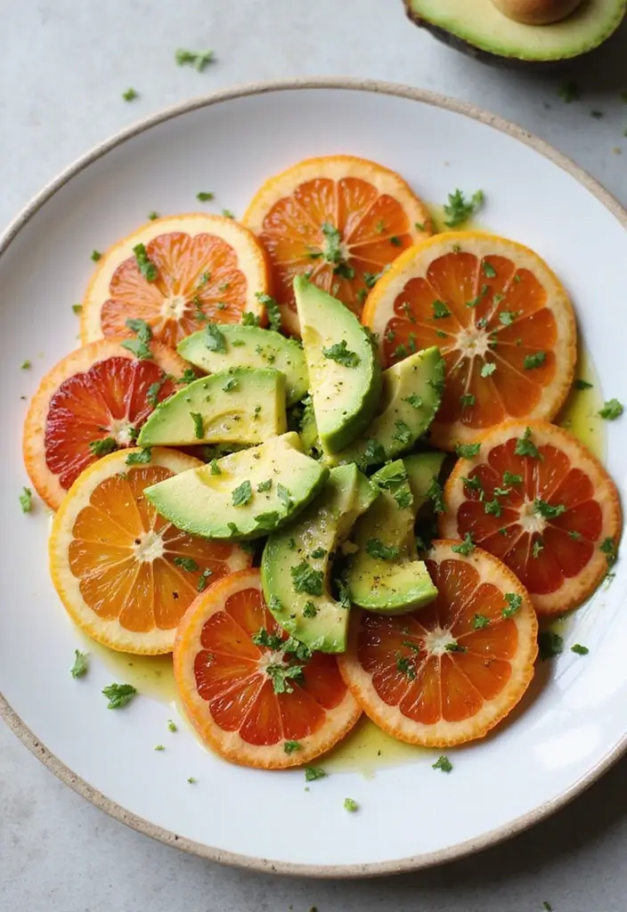 27 Healthy Hot Lunch Ideas for Work That Are Warm and Satisfying 158 27 Healthy Hot Lunch Ideas for Work That Are Warm and Satisfying - 24. Sliced Citrus and Avocado Salad