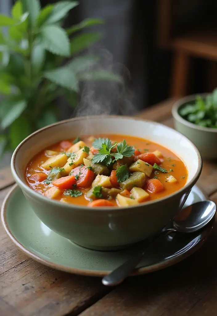 27 Healthy Hot Lunch Ideas for Work That Are Warm and Satisfying 172 27 Healthy Hot Lunch Ideas for Work That Are Warm and Satisfying - 26. Hearty Vegetable Soup