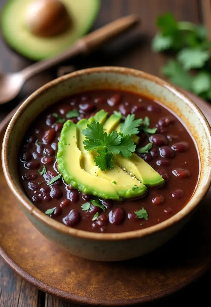 27 Healthy Hot Lunch Ideas for Work That Are Warm and Satisfying 177 27 Healthy Hot Lunch Ideas for Work That Are Warm and Satisfying - 27. Black Bean Soup