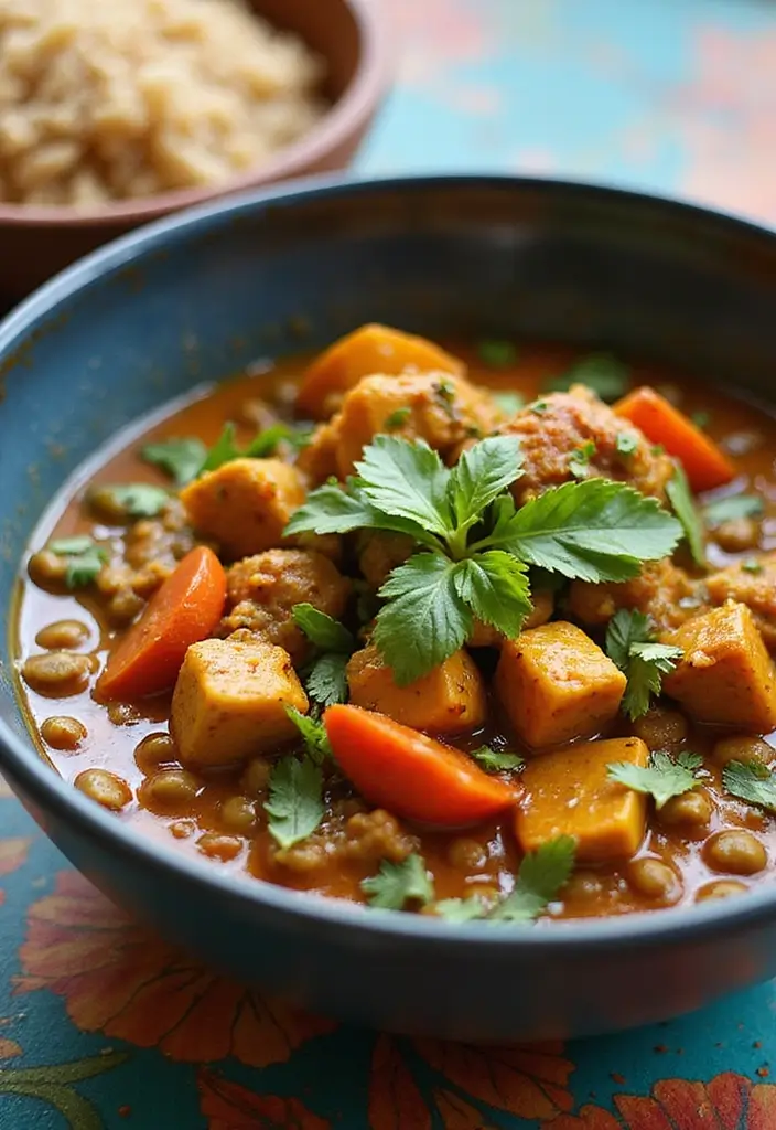 27 Healthy Hot Lunch Ideas for Work That Are Warm and Satisfying 13 27 Healthy Hot Lunch Ideas for Work That Are Warm and Satisfying - 3. Lentil and Vegetable Curry
